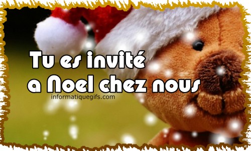 Petit ours avec chapeau de noel