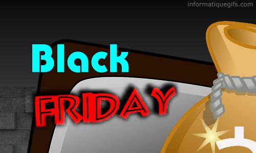 image sac argent et photo black friday