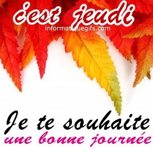 feuille avec je te souhaite une bonne journée