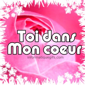 rose rose avec toi dans mon coeur