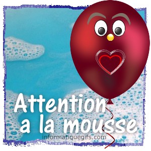 mousse avec ballon de fete