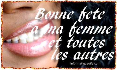 Une femme avec message pour la journee de la femme