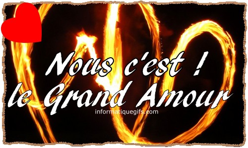 Un coeur enflamme avec grand amour