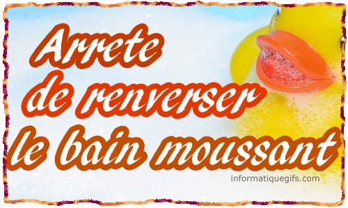 De la mousse avec canard jaune