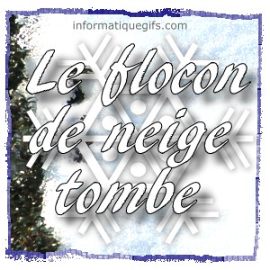 flocon de neige blanche qui tombe