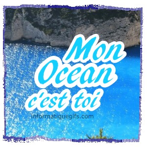 photo ocean avec montagne