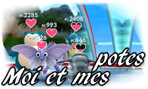 photo amis et joueur de pokemon