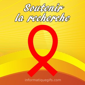 logo avec message soutenir la recherche