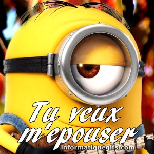 minion demande en mariage