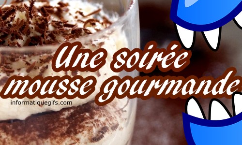 Une bonne mousse gourmande a manger