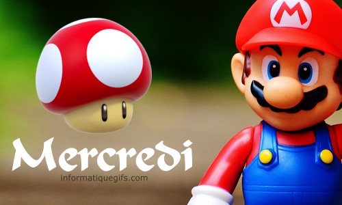 image mercredi avec mario champignon