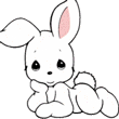 Gifs lapin blanc qui fait un clin d'oeil