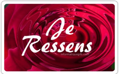 Je ressens ton amour