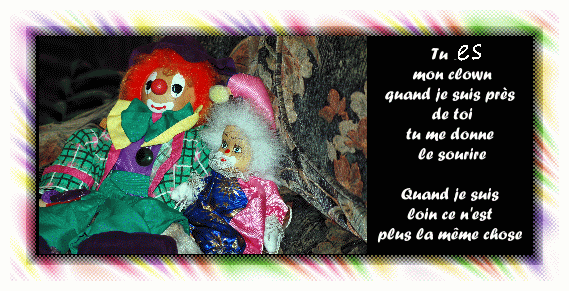 image de clown carte postale gratuite