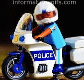 Gif moto de police