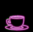 Tasse de cafe Gifs Animés tube lumineux
