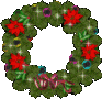 gif couronne de noel avec des decorations