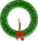 Gifs couronne de noel scintillante