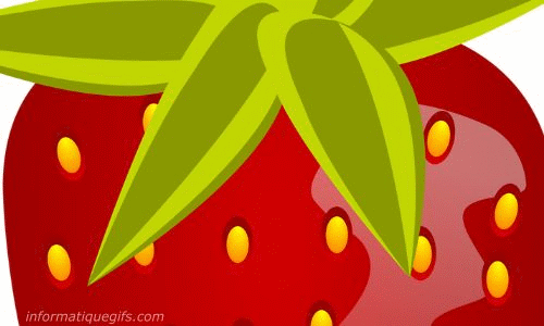Gif fraise fruit rouge