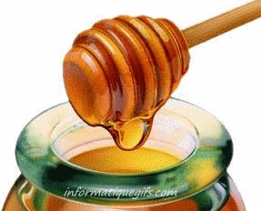 image miel gif anime pot de miel