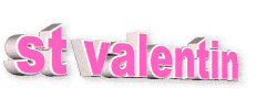 GIF St Valentin 3D en rose et blanc
