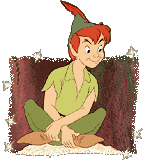 Image Peter Pan animé qui clignote des yeux