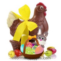 poule en chocolat