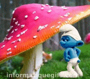 champignon schtroumpf