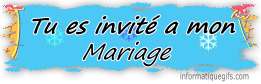 Tu es invité a mon mariage