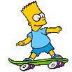 Gifs skateboard simpson