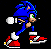 Sonic qui court très vite à la recherche des anneaux