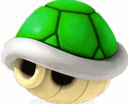carapace verte et rouge gifs Mario 3D