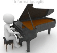 Musicien qui joue du piano