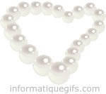 Image collier de perle brillant