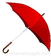 Un parasol rouge anime